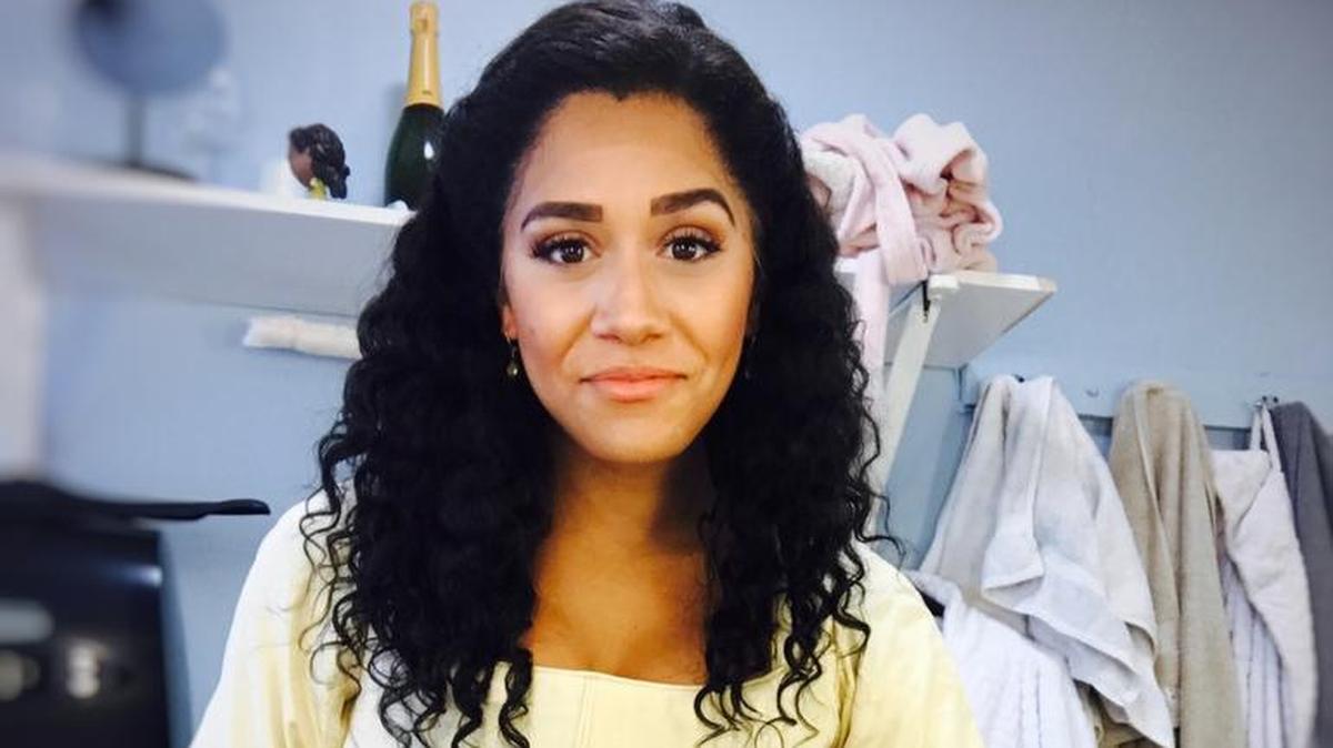 “Hamilton: An American Musical” cast member Joanna Jones poses for a picture in costume. She grew up in San Luis Obispo County.