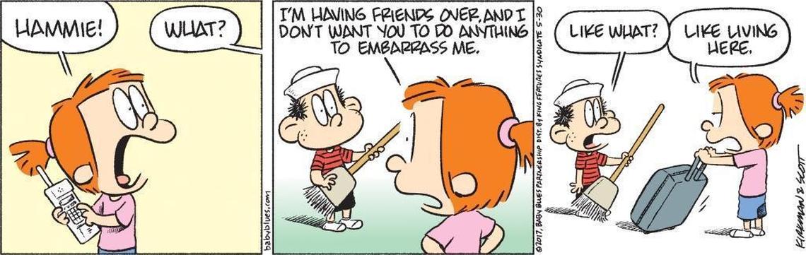 “Baby Blues” co-creator Jerry Scott will participate in When Cartoon Worlds Collide: Meet Jerry Scott & Leigh Rubin, Wednesday at the Fremont Theatre in San Luis Obispo.