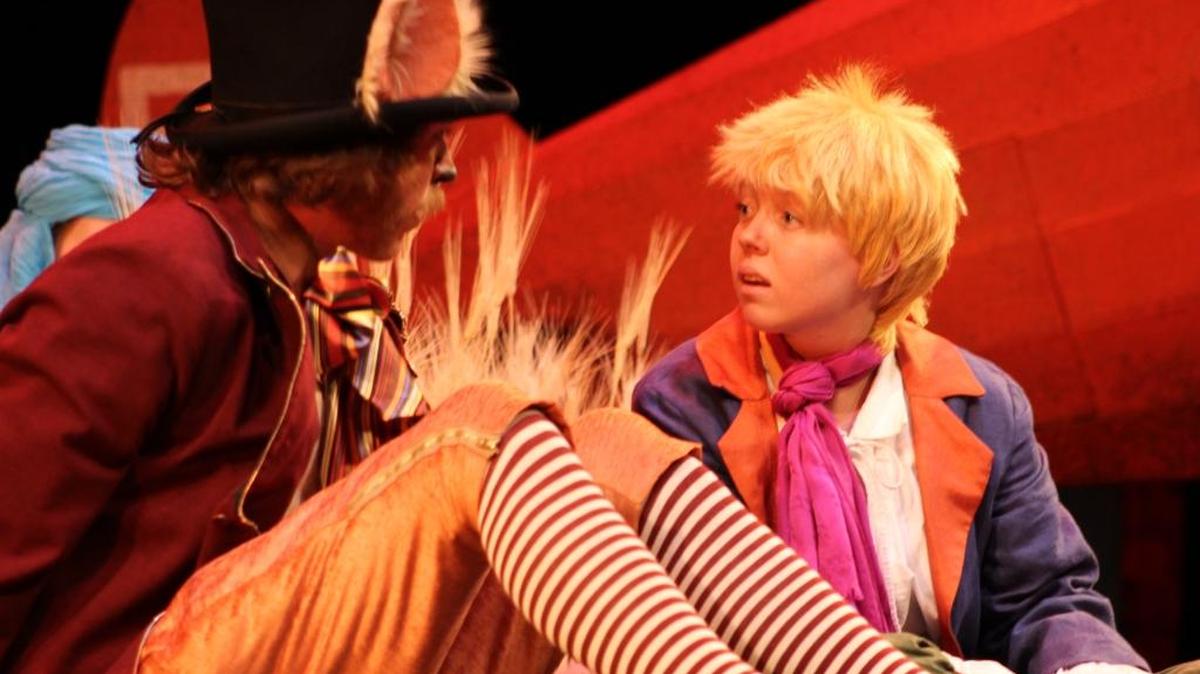 Miranda Ashland, right, plays the title character in “The Little Prince,” directed by Al Schnupp and playing at the Spanos Theatre.