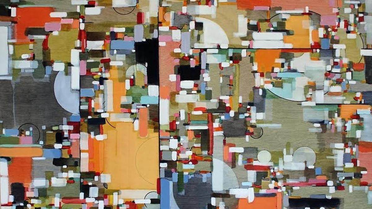 “5 Lines — Whence the Source” by Glynis C. Tinglof won best in show at this year’s Beacon Art Show at San Luis Obispo United Methodist Church.