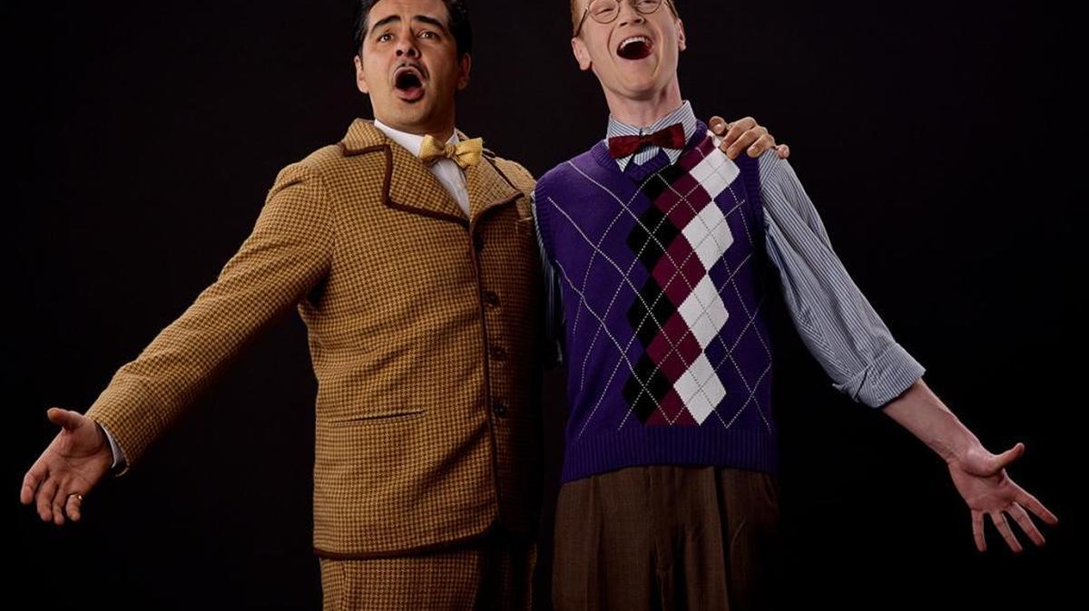 Tito Merelli (George Walker) and Joe Ogren (Max Garber) make music together in PCPA-Pacific Conservatory Theatre’s production of “Lend Me a Tenor The Musical,” playing April 20 through May 14 in Santa Maria.