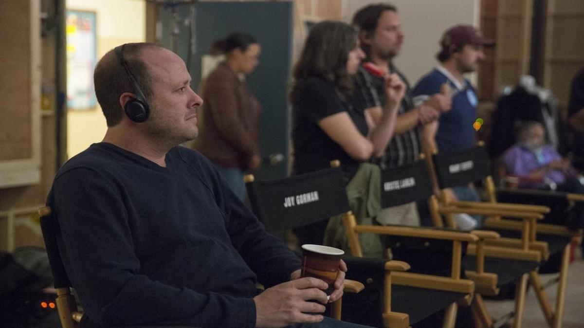 San Luis Obispo author Jay Asher watches a scene being shot on the set of Netflix series “13 Reasons Why,” based on his best-selling book. The show is currently filming its second season.
