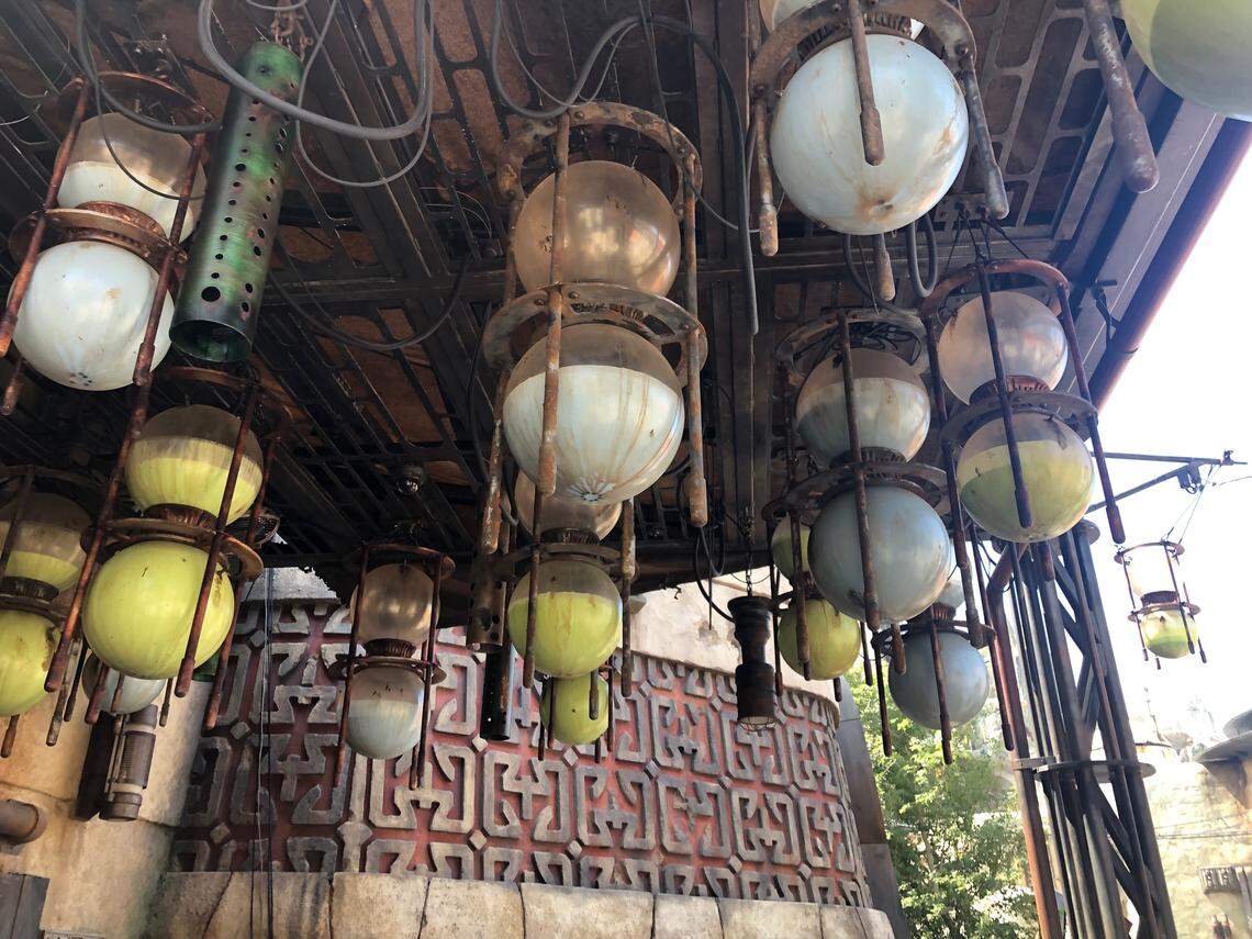 Blue and green Milk are available at the Milk Stand at Disneyland’s Star Wars: Galaxy’s Edge. The new “Star Wars”-themed theme park attraction opens on Friday, May 31, 2019, in Anaheim, California.