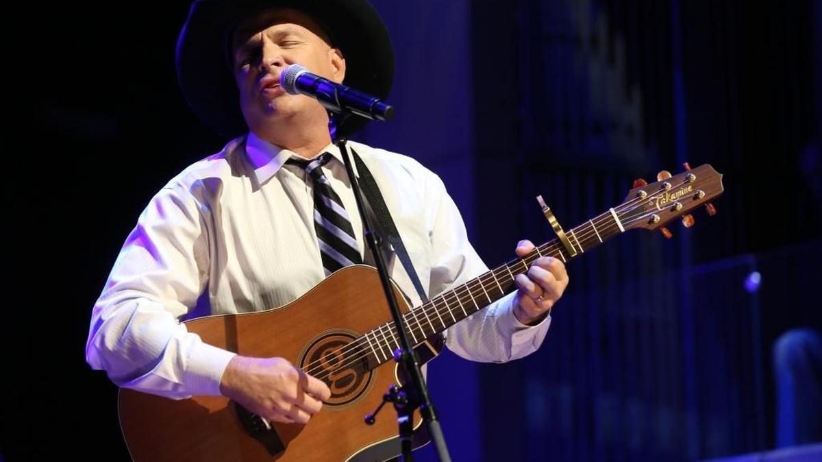 Garth Brooks performs at the Country Music Hall of Fame and Museum in Nashville, Tennessee, in 2015. The country superstar will play two concerts on July 27 at the California Mid-State Fair in Paso Robles.
