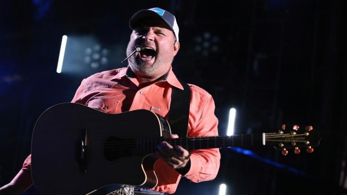 Artist Garth Brooks performs at the 2017 CMA Music Festival in Nashville, Tennessee. He will perform two concerts with Trisha Yearwood on July 27 at the California Mid-State Fair in Paso Robles.