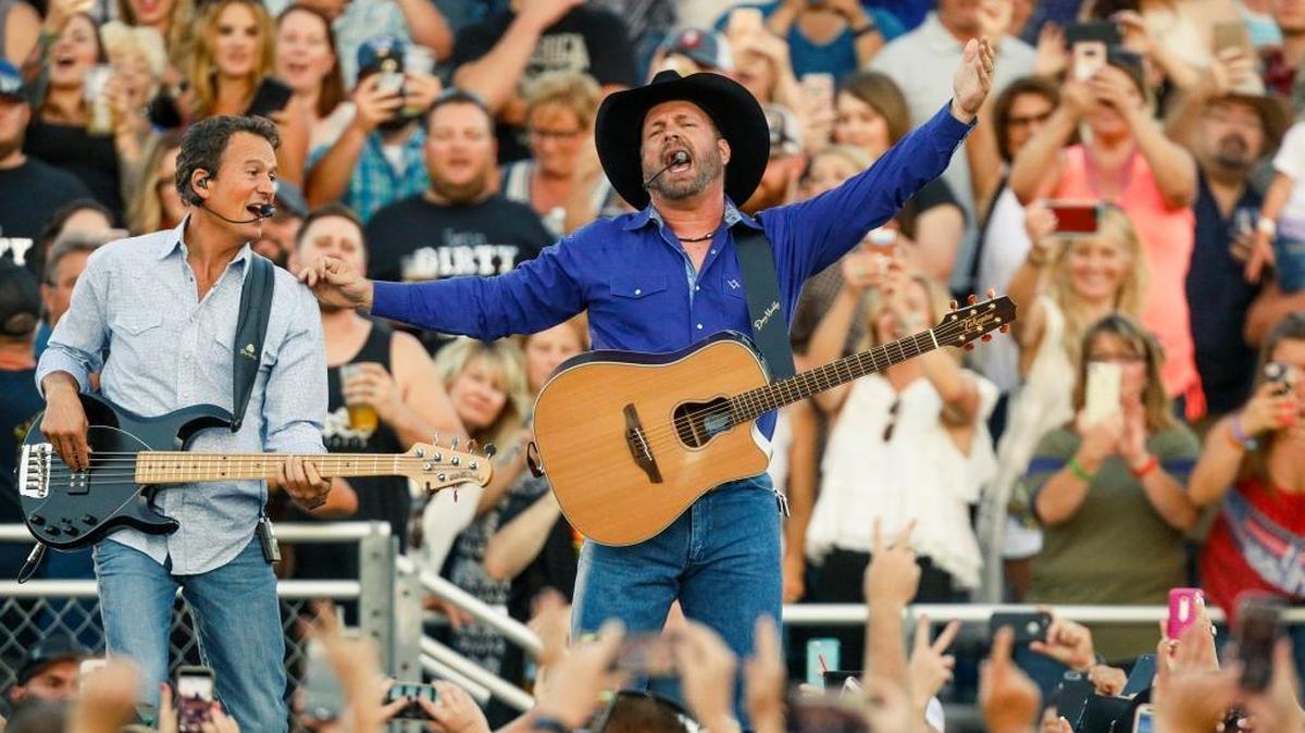 Garth Brooks performs during his first concert on Thursday at the California Mid-State Fair. Photo by Joe Johnston 07-27-17