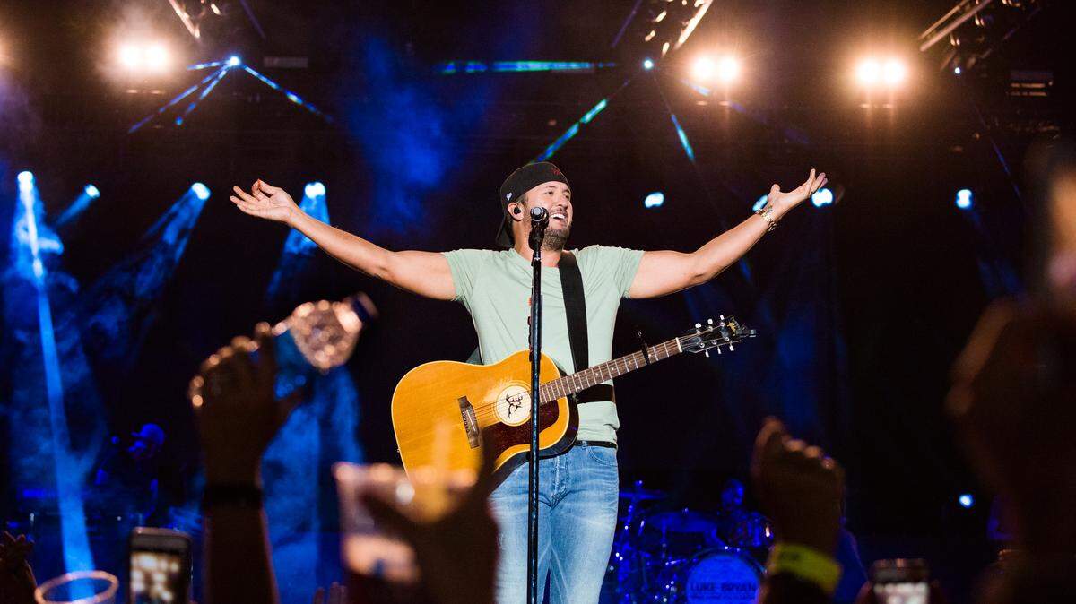 Country star Luke Bryan performs Thursday, July 26, 2018, at the California Mid-State Fair in Paso Robles.