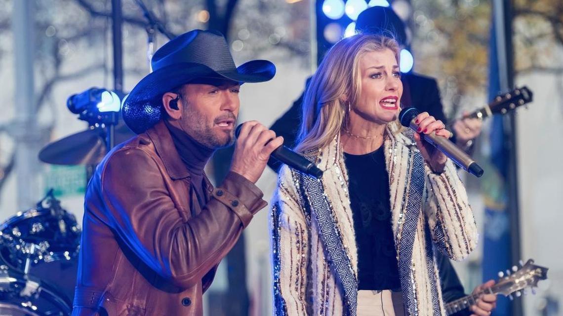 Faith Hill, here with husband Tim McGraw on NBC’s “Today” show in November, will perform at the California Mid-State Fair in Paso Robles on July 24.