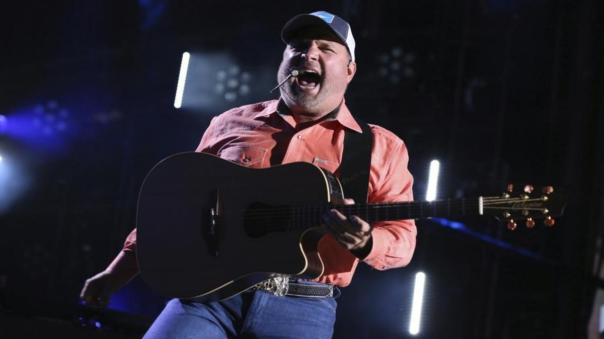 Garth Brooks performs at the 2017 CMA Music Festival at Nissan Stadium in June in Nashville, Tennesee. He and his wife, Trisha Yearwood, perform Thursday at the California Mid-State Fair in Paso Robles.