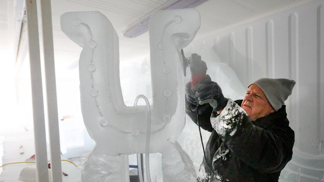 The coolest new things at the Mid-State Fair? A frozen saloon and an 8-ton ice cube