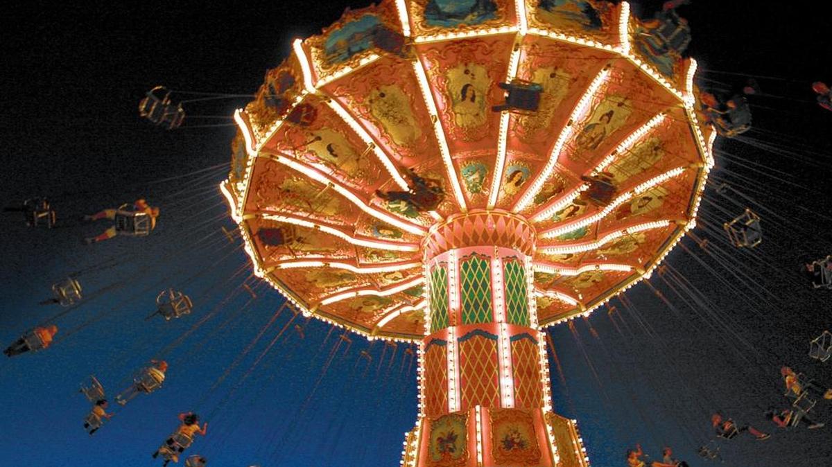 California Mid-State Fair visitors enjoy rides in Paso Robles in 2008.