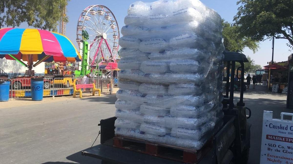 Ice to meet you! When in doubt, follow the chunks of frozen water to stay cool at the California Mid-State Fair.