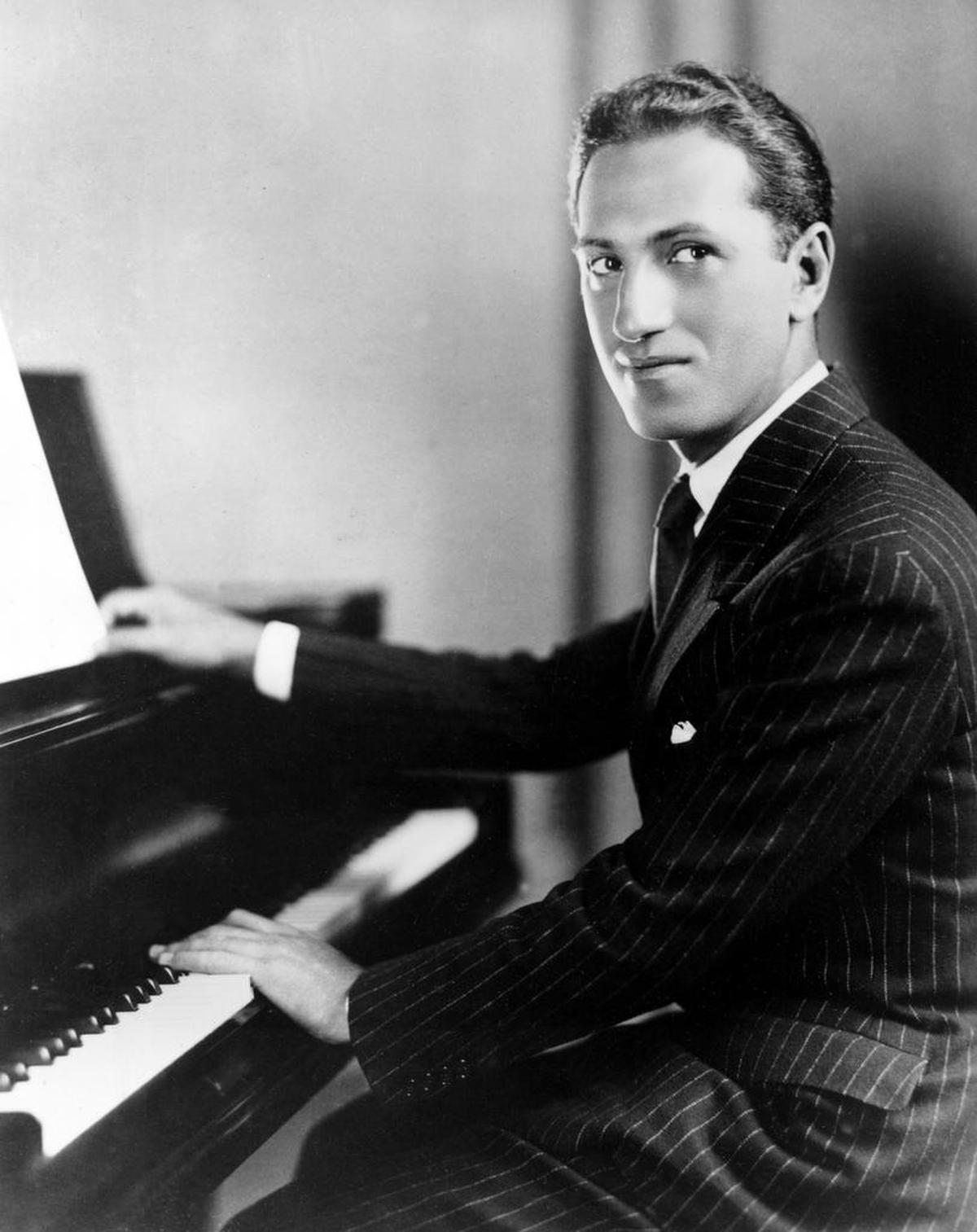 Composer George Gershwin is shown at the piano in this undated photo. Gershwin’s Concerto in F is the centerpiece of the San Luis Obispo Symphony’s season finale concert on May 6.