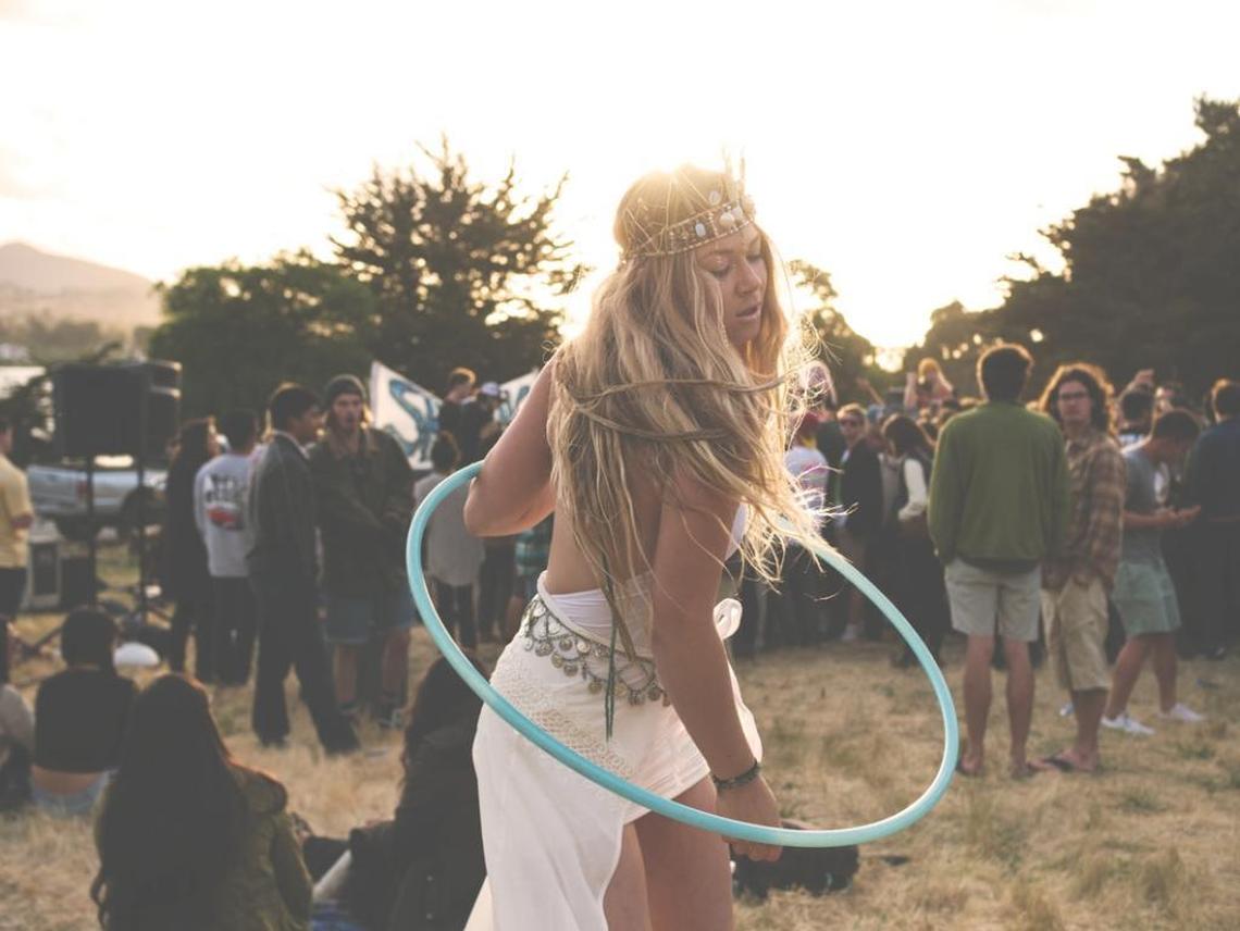 A festivalgoer shows off her hula hoop skills at Shabang. The homegrown music festival returns to Laguna Lake Park in San Luis Obispo on Saturday, May 6, 2017.