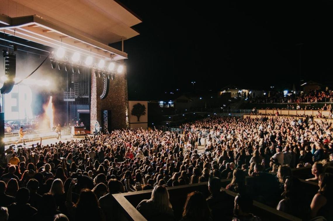 Country star Lee Brice performs for a sold-out crowd at Vina Robles Amphitheatre in Paso Robles in 2016.
