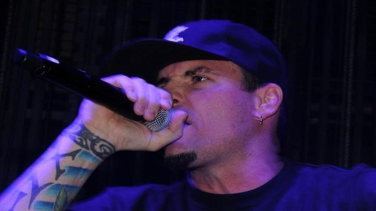 Rapper Vanilla Ice performs in 2010 at MGM Grand in Las Vegas. He’s among the acts performing Oct. 16 at “I Love the 90’s,” a 1990s-themed concert at Vina Robles Amphitheatre in Paso Robles.