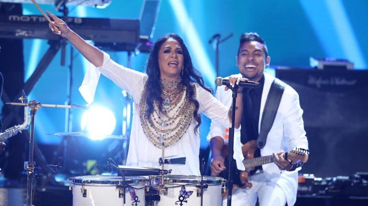 Sheila E. performs a tribute to Prince in June at the BET Awards at the Microsoft Theater on in Los Angeles.