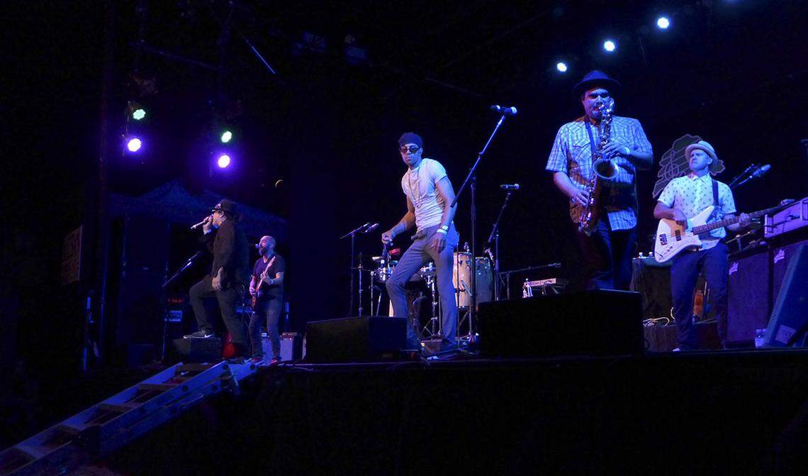 Ozomatli performs at Live Oak Music Festival in 2017. The festival returns to northern Santa Barbara County for Father's Day weekend in 2018.