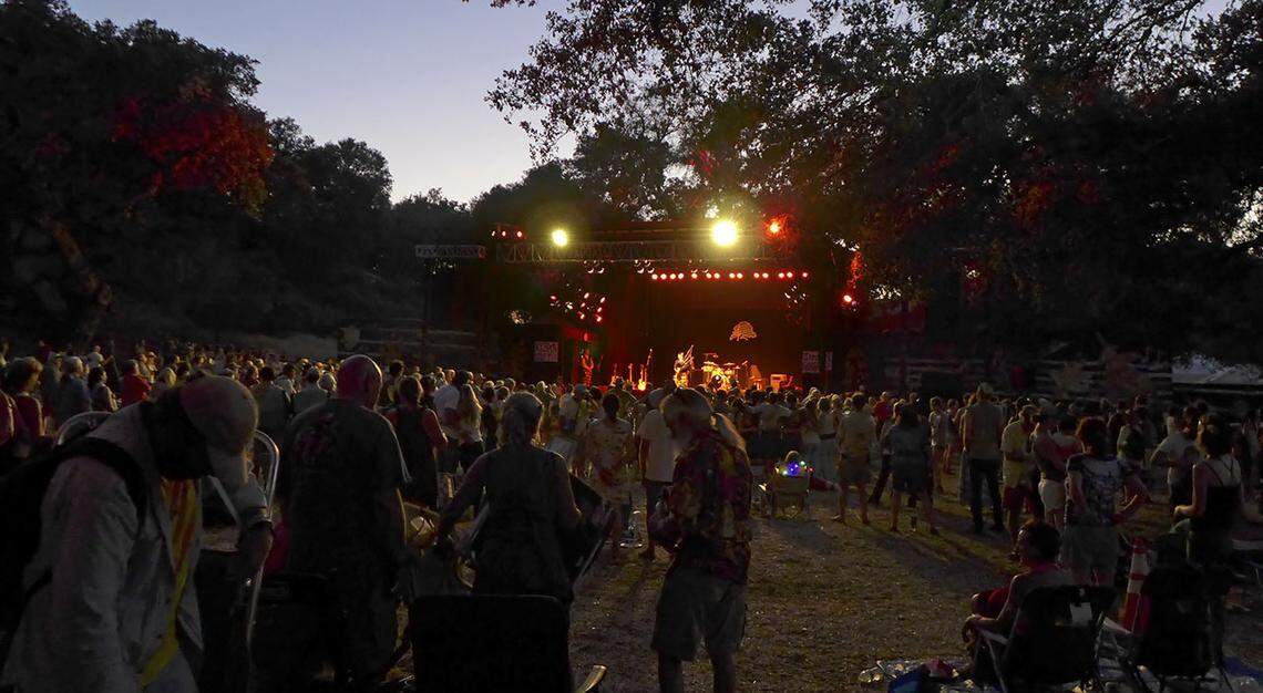 The sun sets on a Live Oak Music Festival concert in 2017. The festival returns to northern Santa Barbara County for Father's Day weekend in 2018.