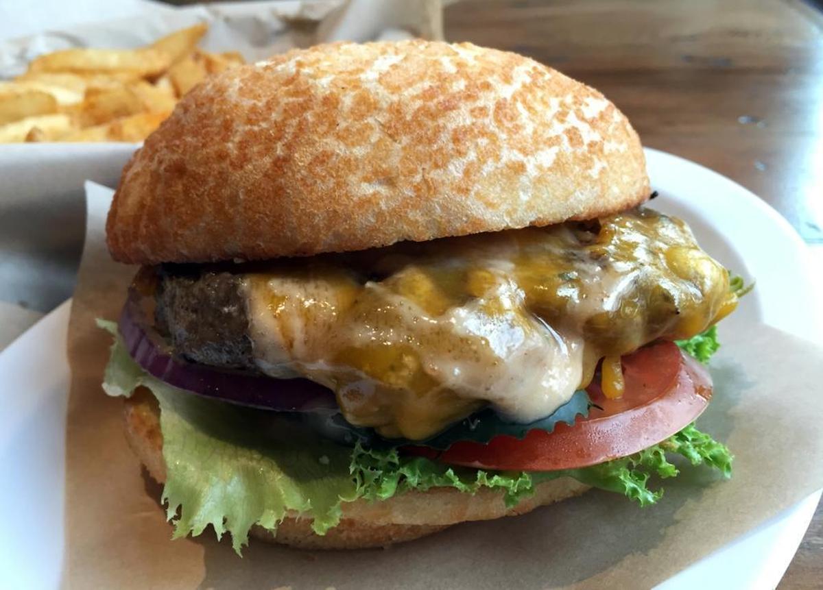 The Laguna Classic Cheeseburger at Laguna Grill in San Luis Obispo.