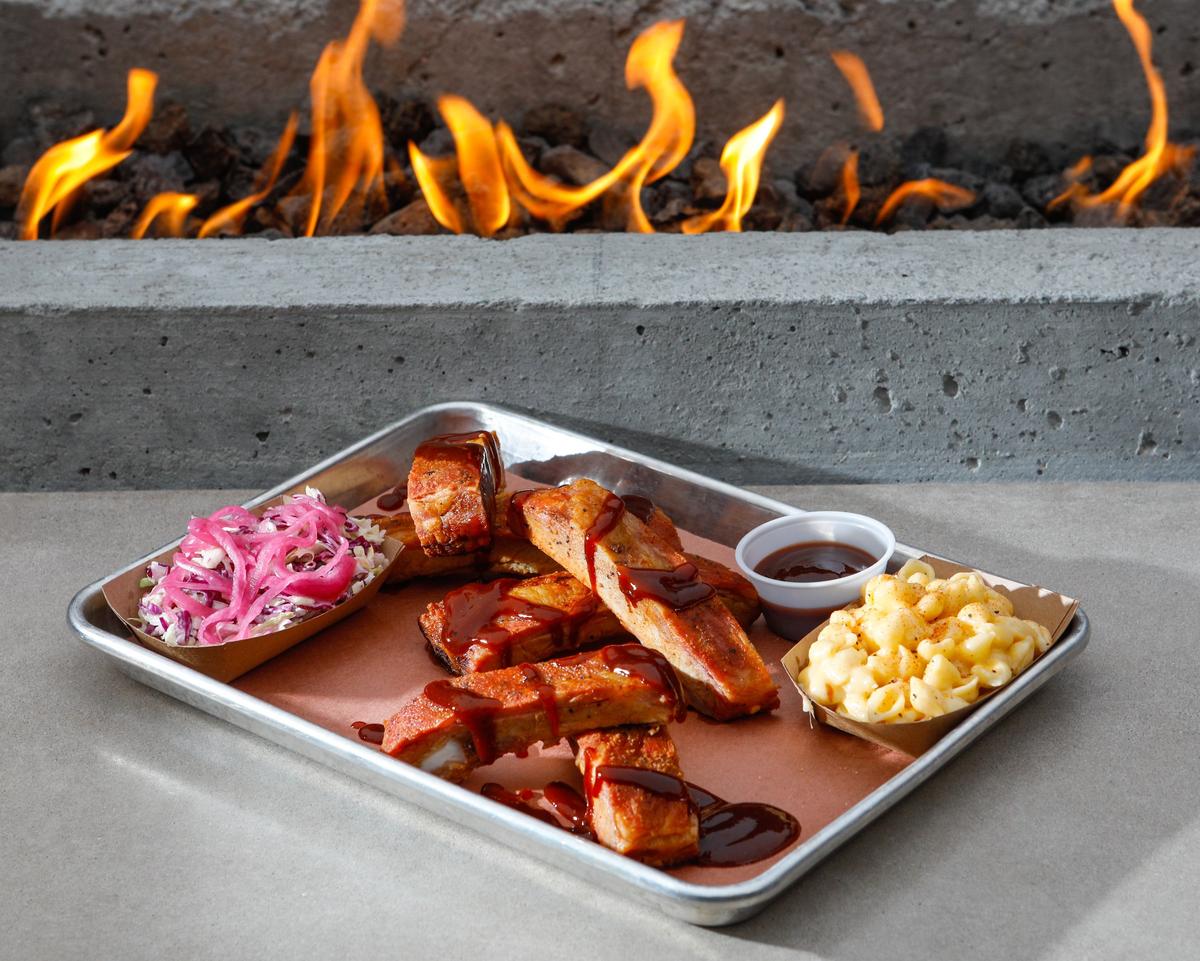 Smoked pork spare ribs, Chef and owner Jeff Wiesinger is the guy behind the original Barton’s Kitchen Window, located behind the tasting room of Barton Family Wines in Paso Robles. 12-4-2018 David Middlecamp