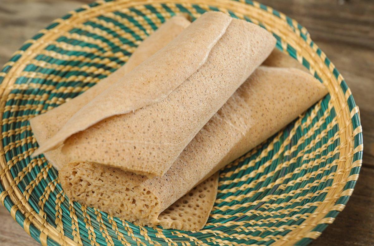 Ethiopian food begins with Injera, a fermented sourdough flatbread. Ebony, a new Ethiopian restaurant, has opened in San Luis Obispo.