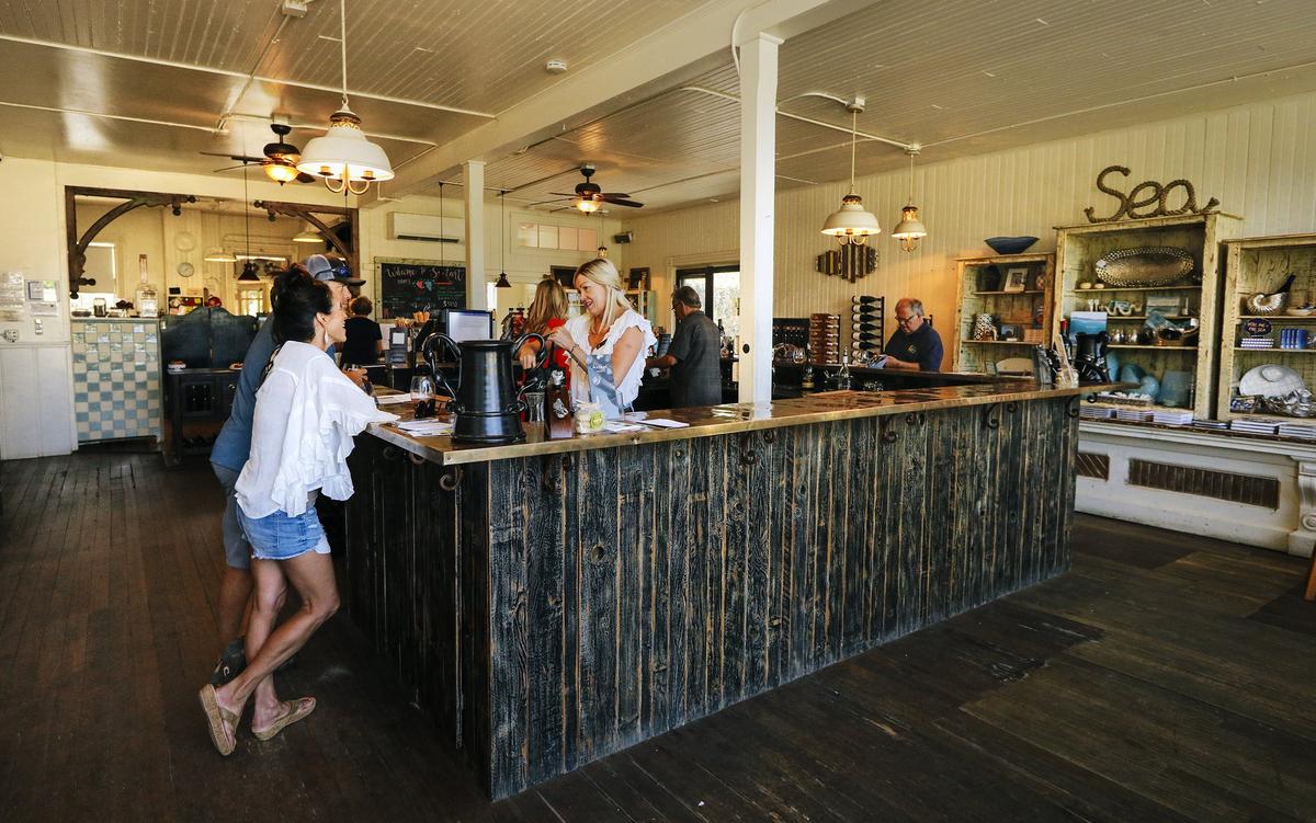 The Sextant Wines tasting room shares a building with the Gourmet Deli at Old Edna in San Luis Obispo.