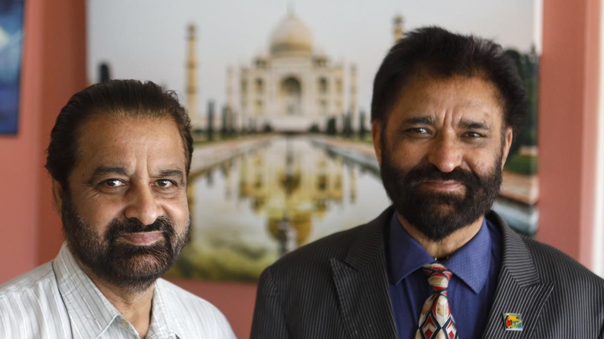 Brothers Amrik Singh, left and Raja Singh opened Taj Palace in San Luis Obispo in 1994.