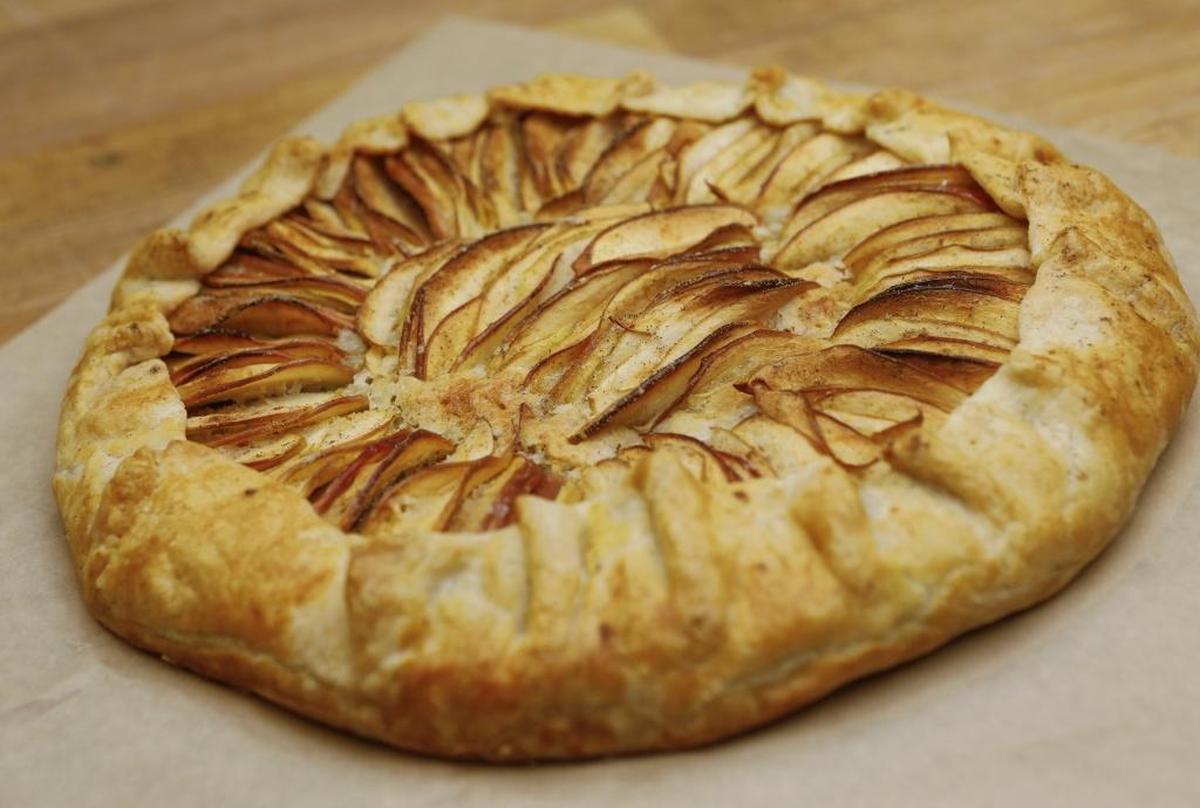 Holiday specials at Breaking Bread Bakery in San Luis Obispo include an almond apple crostada.