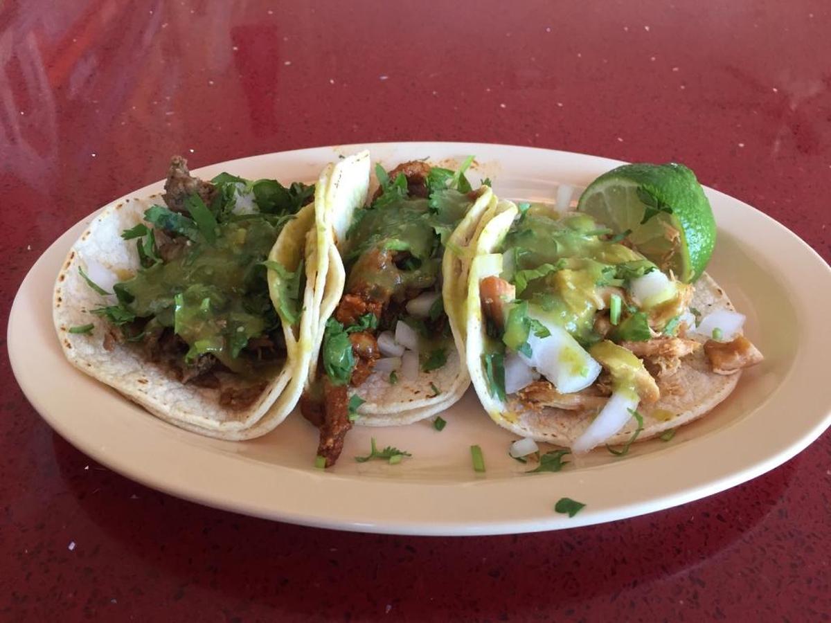 Chicken, pork and steak tacos are among the menu offerings at Efren’s in Oceano.