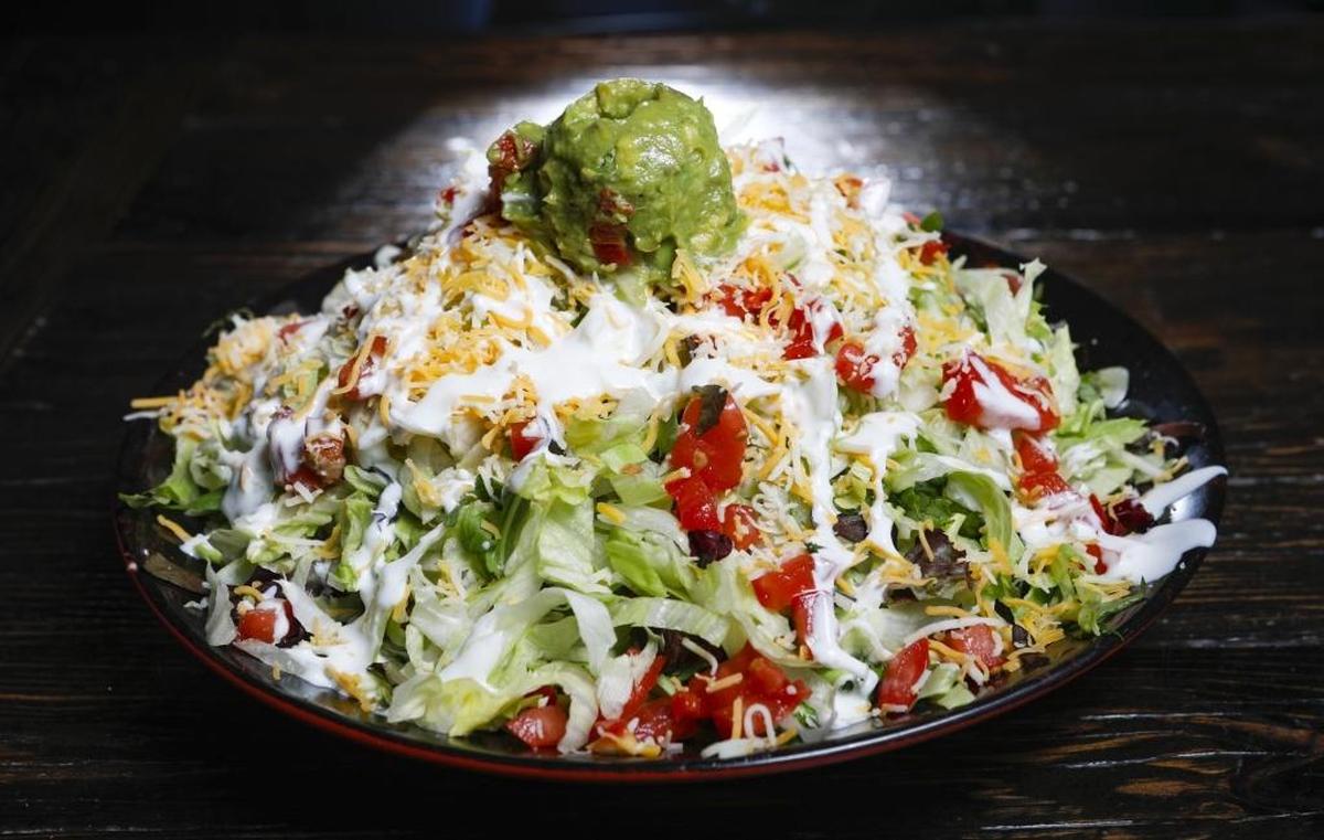 The Tostada Grande is among the menu options at Villa Cantina in Arroyo Grande.