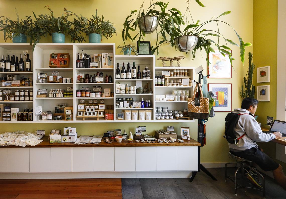 Mint + Craft Cafe and Mercantile in San Luis Obispo sells more than 300 items, including gourmet foods and hand-crafted housewares.