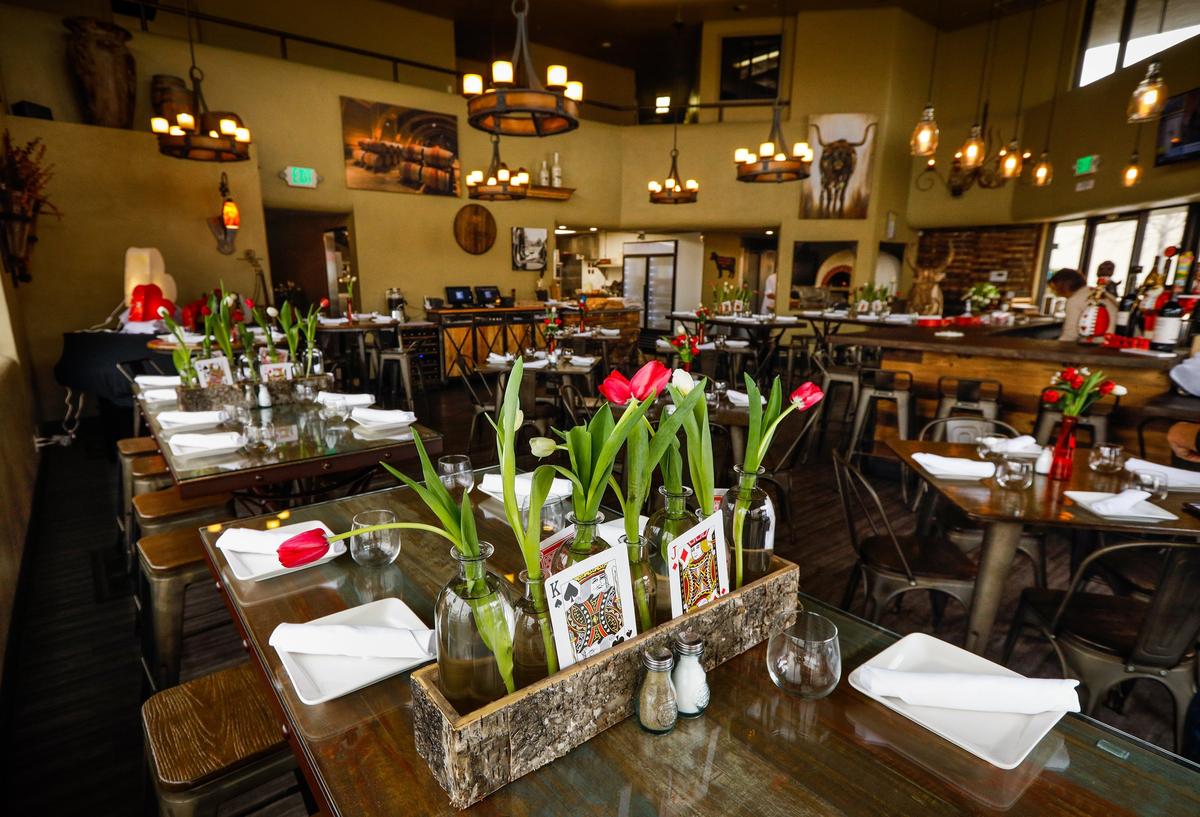 La Bodega Tapas, a Pismo Beach restaurant specializing in Spanish-style tapas, is located in a former bank.