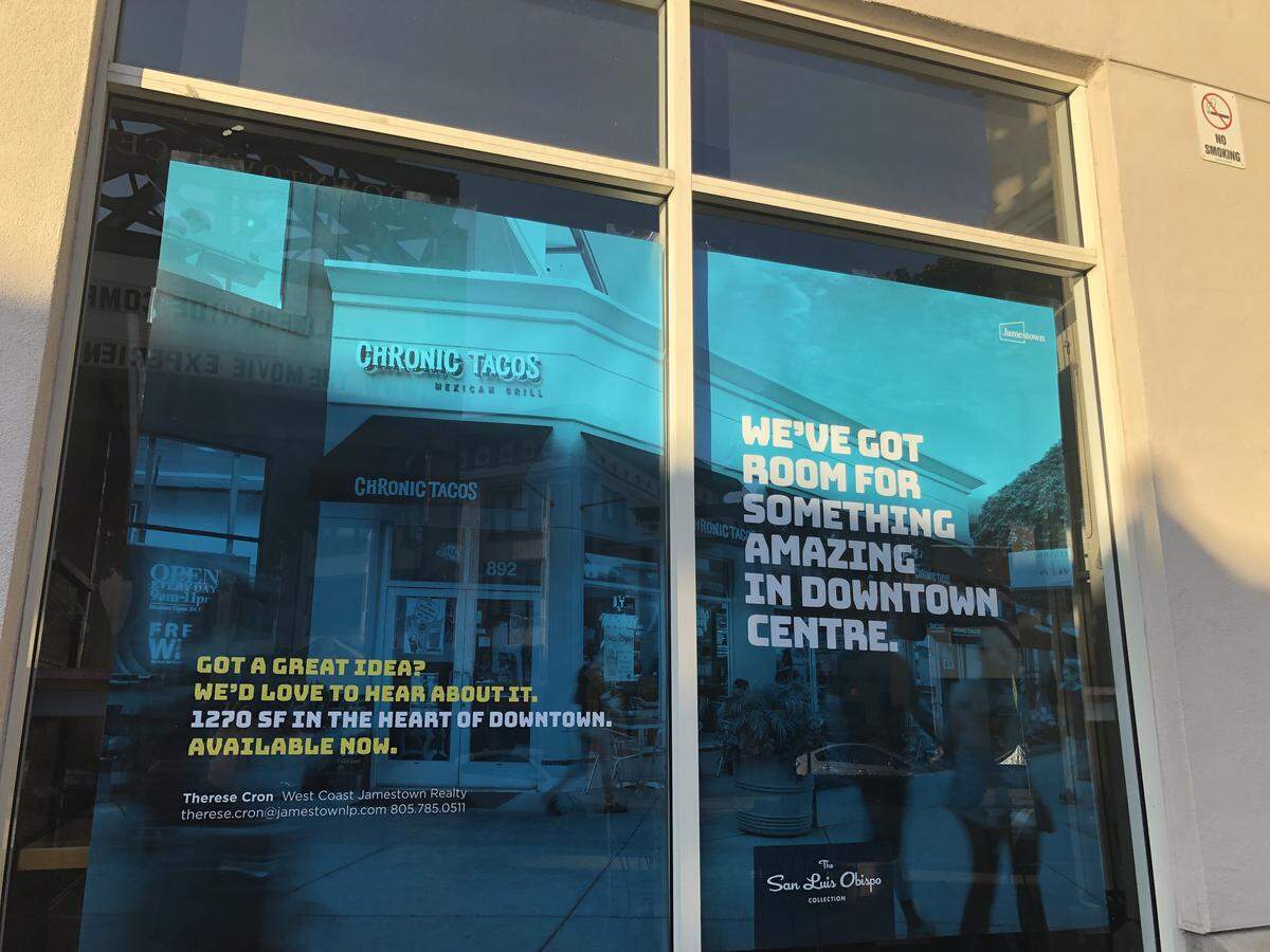 Chronic Tacos in San Luis Obispo closed in mid-January 2020. The business space is located next to Barnes & Noble and may soon be getting a new commercial tenant.