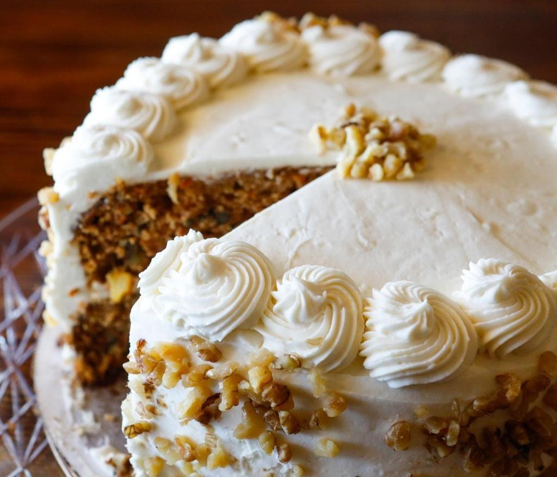 Lunada Garden Bistro in Cayucos gets its delectable carrot cake from the neighboring Luna Coffee Bar.