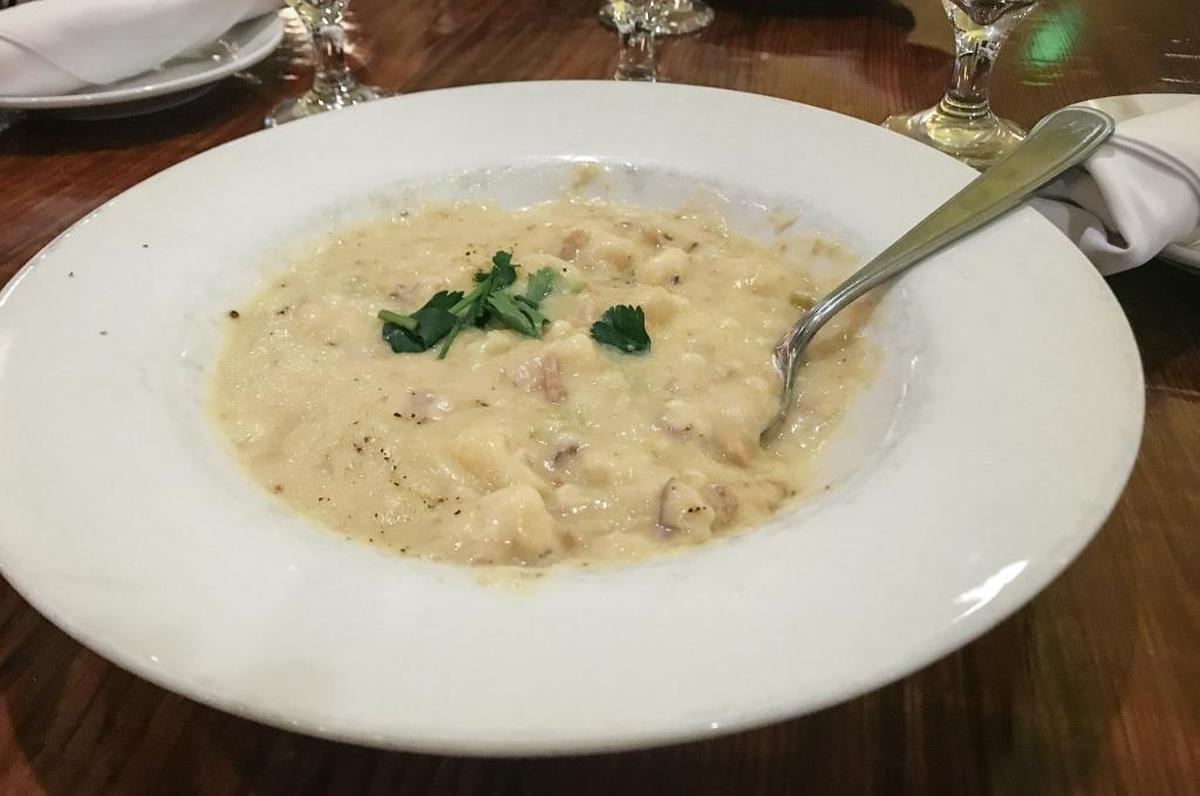 Potatoes are the star of the clam chowder served at Ocean Grill in Avila Beach.