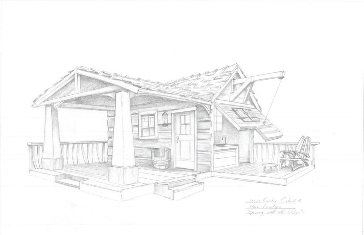This wine country cabin was designed by Daniels Wood Land in Paso Robles. The company will be featured on the upcoming DIY Network reality show “Cabin Brothers.”