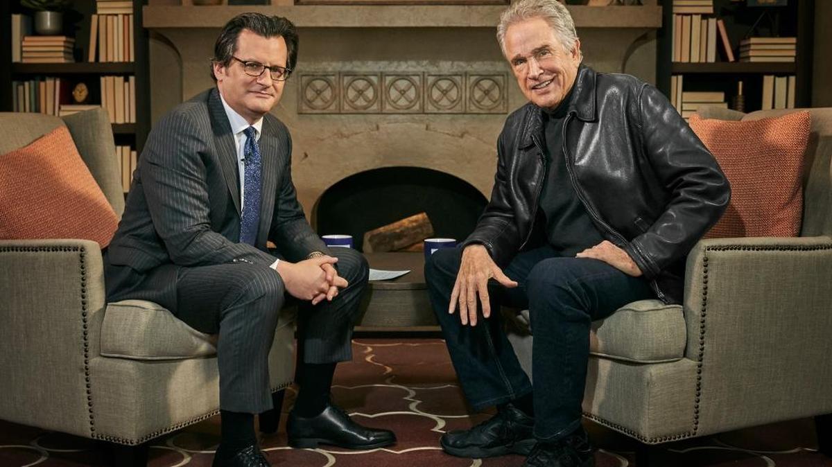 Turner Classic Movies host Ben Mankiewicz interviews actor and filmmaker Warren Beatty in December 2016 in Los Angles