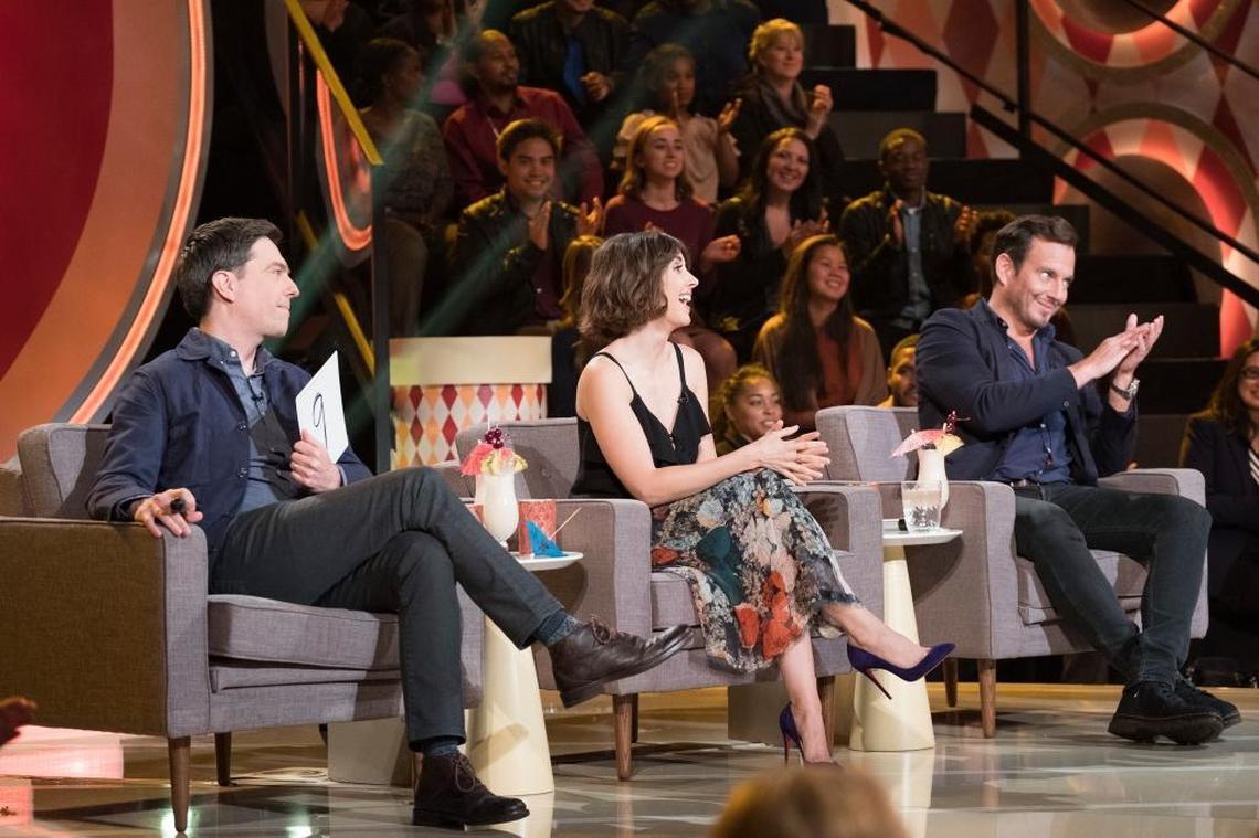 Ed Helms, Alison Brie and Will Arnett serve as celebrity judges on “The Gong Show,” airing Thursday on ABC.