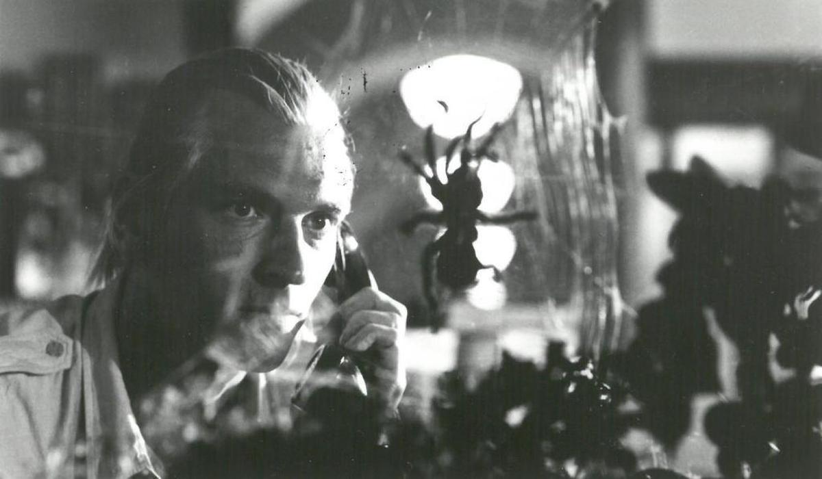 Entomologist James Atherton (Julian Sands) finds a rare spider in “Arachnophobia,” filmed in Cambria.