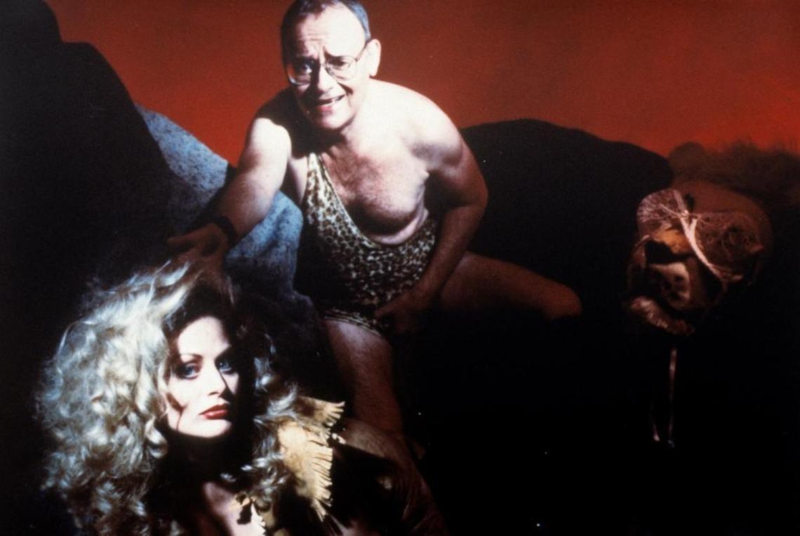 Beverly D’Angelo and Buck Henry appear in a scene from “Aria” shot at the Madonna Inn in San Luis Obispo.