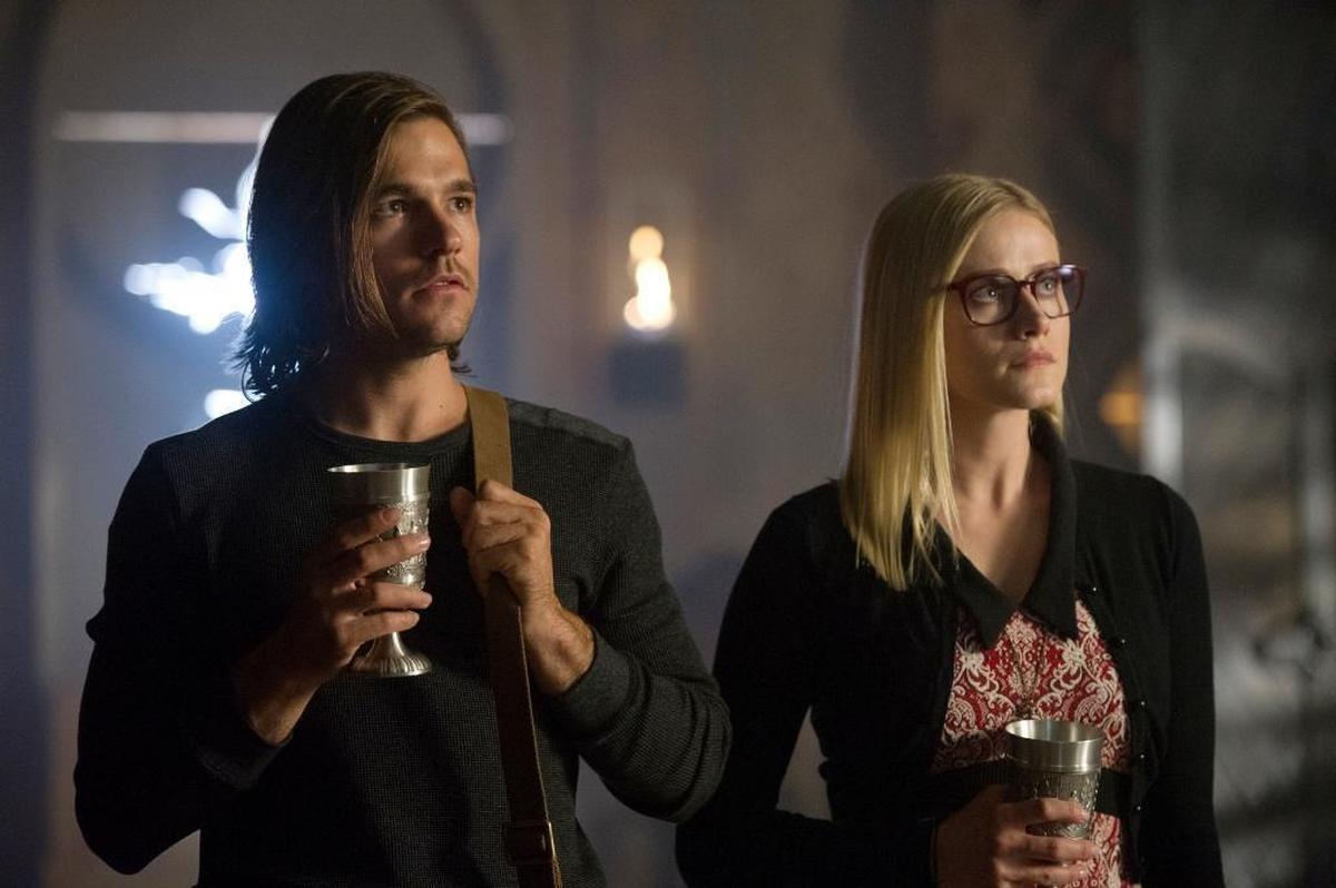 Quentin (Jason Ralph) and Alice (Olivia Taylor Dudley) appear in a scene from Syfy’s “The Magicians.” The show’s third season premieres Jan. 10.