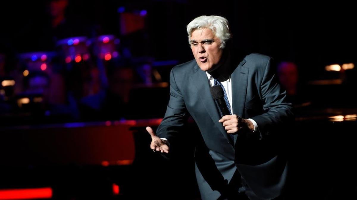 Comedian Jay Leno performs during the SeriousFun Children’s Network event at the Dolby Theatre in Los Angeles in 2015. Leno will take the stage Sept. 23 at Vina Robles Amphitheatre in Paso Robles.