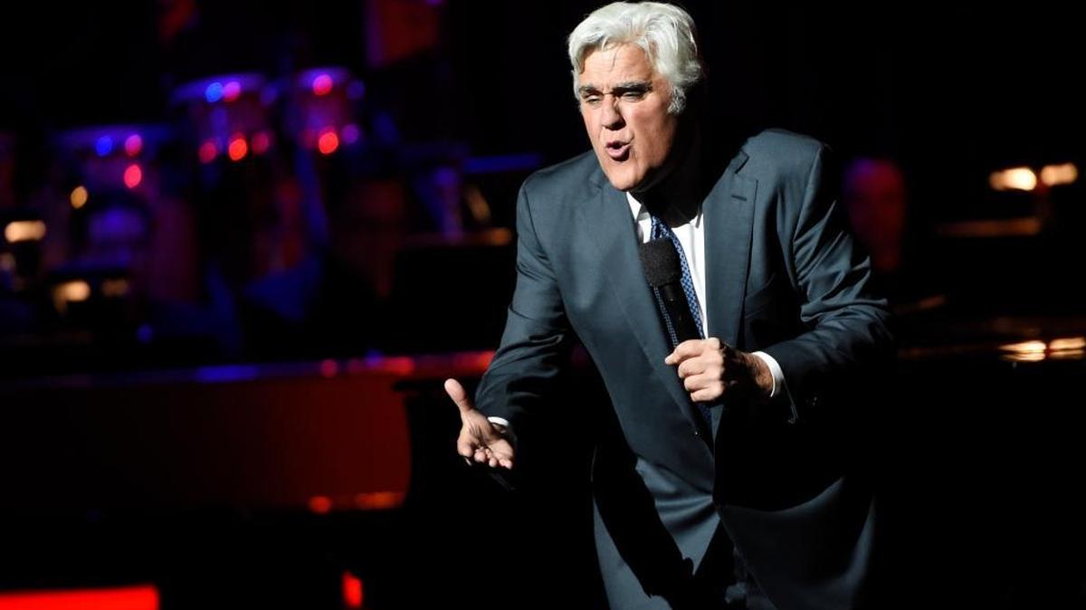 Comedian Jay Leno performs during the SeriousFun Children’s Network event at the Dolby Theatre in Los Angeles in 2015. Leno had been slated to perform Saturday at Vina Robles Amphitheatre in Paso Robles, but canceled his show.