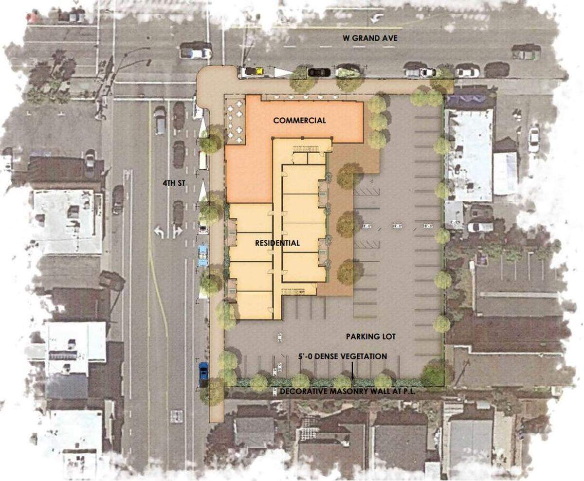 Grover Beach is considering a mixed-use development project at the intersection of Grand Avenue and Fourth Street.&nbsp;