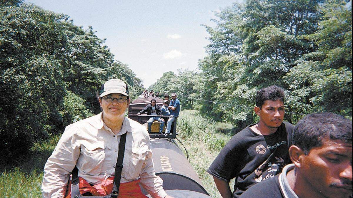 Sonia Nazario rides ‘El Tren de la Muerte’ in the course of researching her articles for the Los Angeles Times.