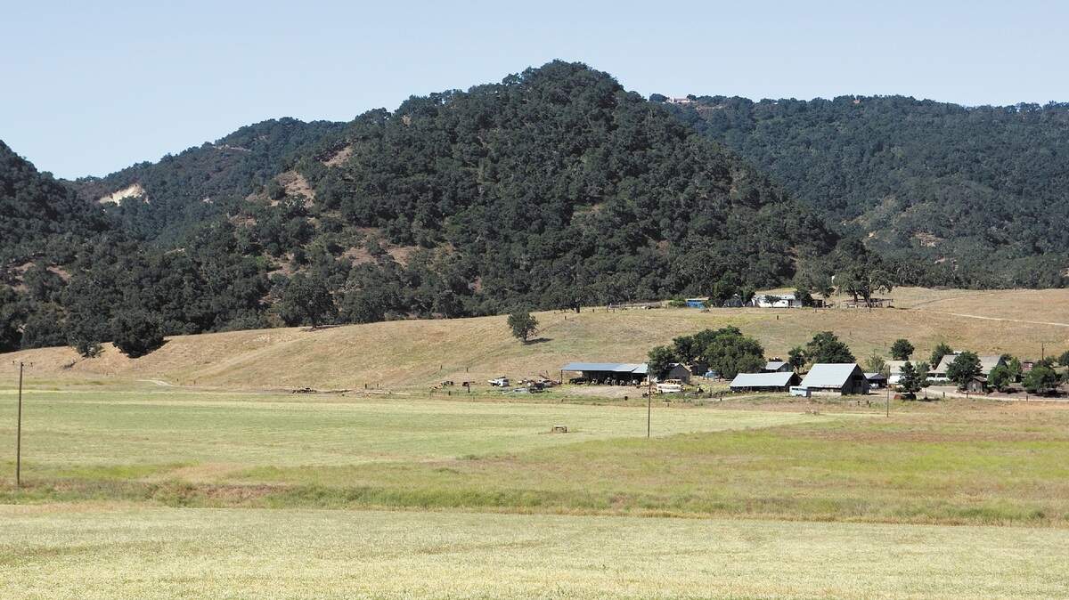 Excelaron proposed oil drilling at sites on the second ridge behind the Mankins Ranch in the Huasna Valley east of Arroyo Grande.
