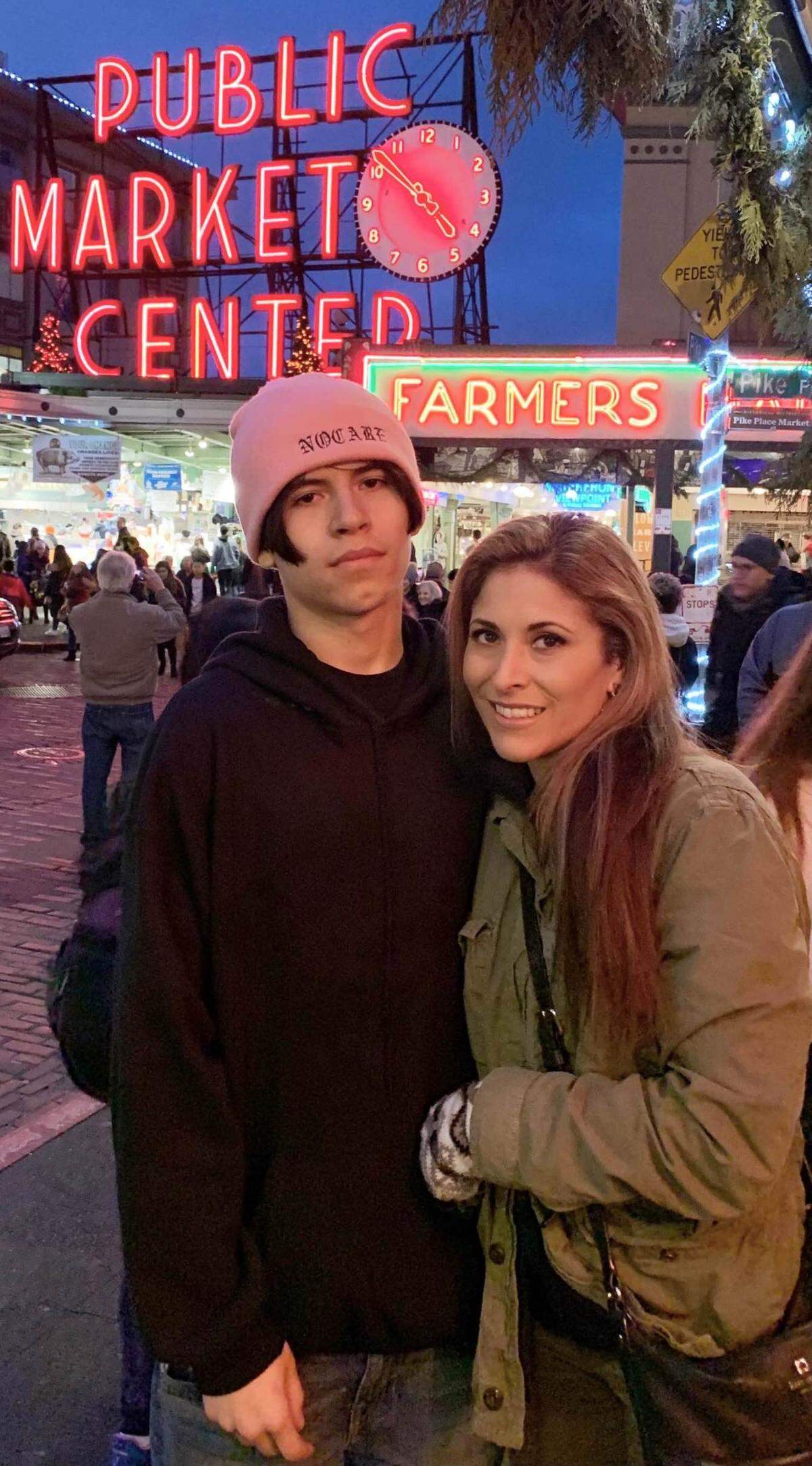 Dylan Kai Sarantos and his mother, Cindy Cruz-Sarantos, in the last photo taken of them together. Dylan died from fentanyl poisoning in May 2020.