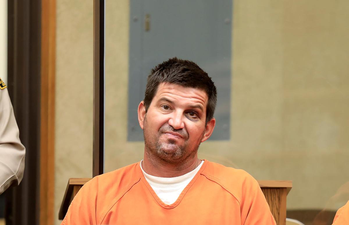 Charles Scovell is arraigned in San Luis Obispo Superior Court, Friday, August 30, 2019, on charges of arson and fleeing a peace officer.