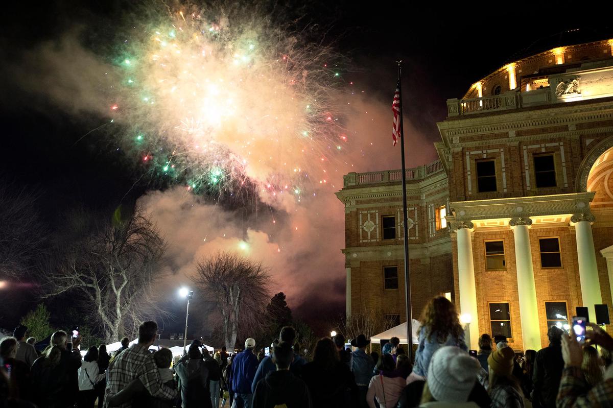 The sixth annual Tamale Festival in Atascadero ended with a fireworks show over City Hall on Jan. 15, 2022.